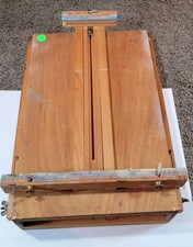 VTG JULLIAN PARIS FOLDING FULL SIZE EASEL FIELD TRAVEL TRIPOD ART STAND STAMPED