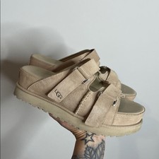 UGG Women  s Goldenstar Hi Slide Platform Sandals Size 10