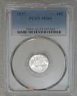 1937 Mercury Dime PCGS MS66 Frosty White PQ Just Graded New Holder #J153K
