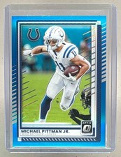 Michael Pittman Jr 2025 Panini Donruss Optic #131 Aqua Prizm /349