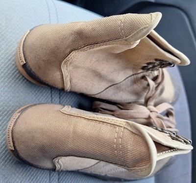 Vintage Hodgman Lakestream Fishing Boots Mens 8 Beige Canvas