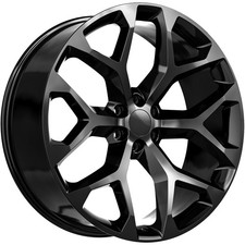 Oe Revolution G-09 Snowflake 26x10 6x5.5 24mm Gloss Black Wheel Rim 26 Inch
