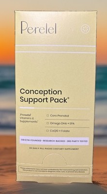 Perelel Conception Support Pack Prenatal Multivitamin DHA CoQ10 30 Packs 11/27