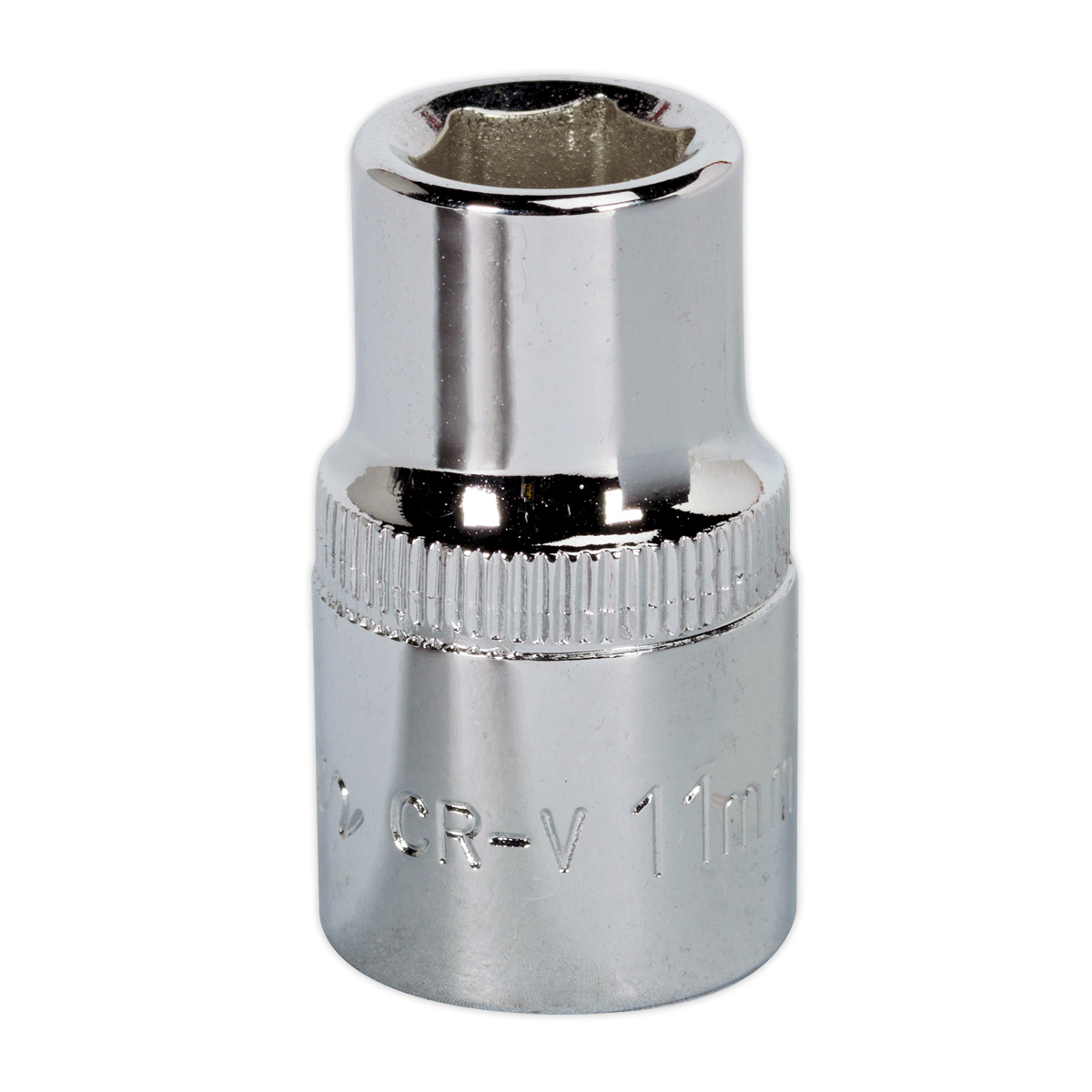 Sealey WallDrive Socket 11mm 1/2"" Square Drive Fully Polished Finish Tool SP1211