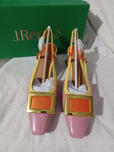 NIB J. Reneé KELLEN In Pink/Yellow/Orange Patent Size 8.5M - Picture 10 of 12