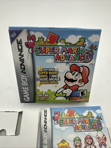 Super Mario Advance 2001 Nintendo Game Boy Advance caja y manual solo de colección - Imagen 5 de 10