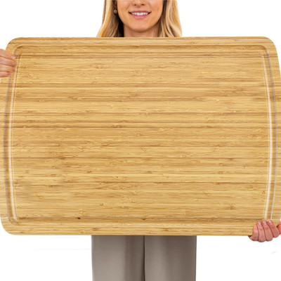 76 Cm Extra Large Bamboo Cutting Board for Kitchen, 30 X 20 Inch