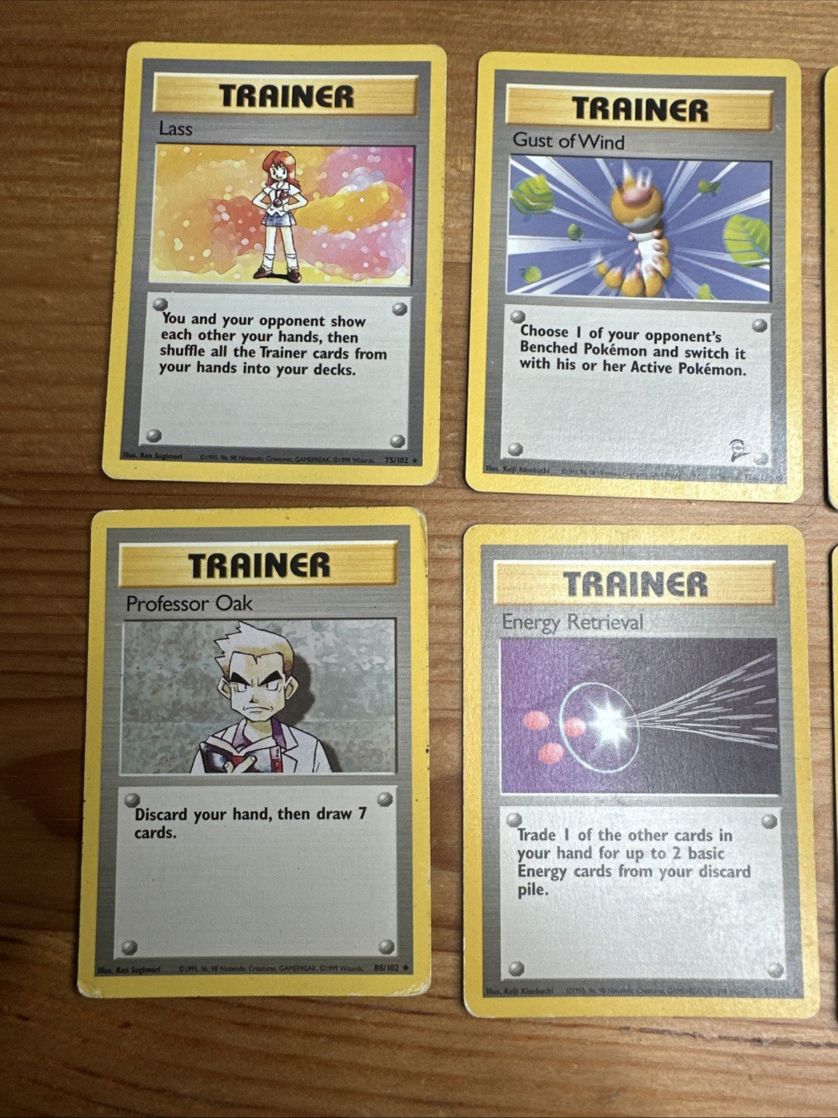 Pokemon Base Pokémon Base Set / Base Set 2 – Lot of 8 Cards – Shadowless & Trainer ...