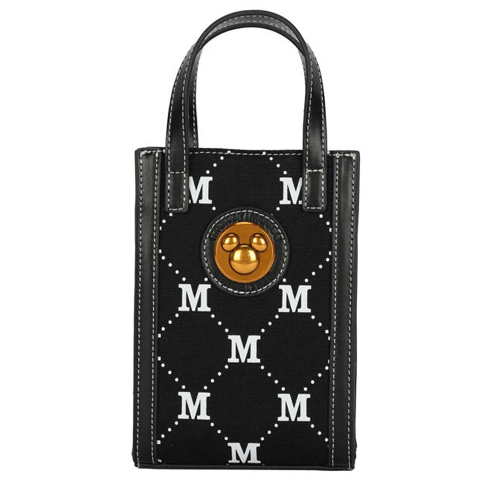 Disney Mickey Utility Shoulder Handbag/Phone Bag 12x19cm Travel Bag Black