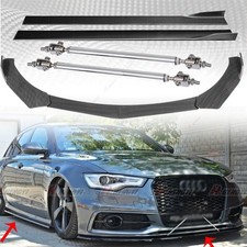 Carbon Frontstoßstange +Seitenschweller + Stützstange Für AUDI A3 A4 A5 A6 A7 A8