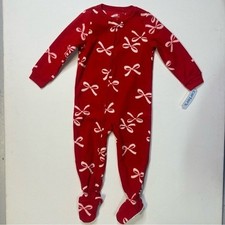 Carter  s Christmas Fleece Footie Pajamas Size 3T
