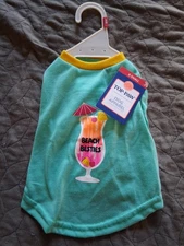 Top Paw Dog TShirt, Beach Besties, Size XS