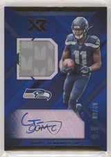 2019 Panini XR Rookie Swatch Auto Blue 9/49 Gary Jennings Jr #RSA-38 Auto 0c6