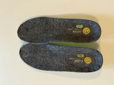 SIDAS MID Orthotic Insoles Small Gray Lime Green Arch Support Shoe Inserts
