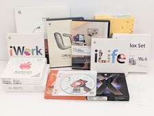Vintage Apple Mac Software Disc Instruction Manual Box Bundle 14 Discs AS-IS