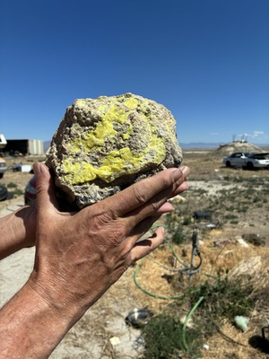 #ad Stunning Natural Yellow Sulfur Crystal Rock Northern Nevada $45.00