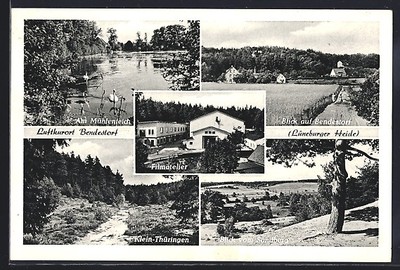 Ansichtskarte Bendestorf, Am Mühlenteich, Filmatelier, Klein-Thüringen 1955 