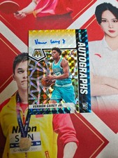 2020-21 Panini Mosaic Autograph Choice Gold Prizm Rookie Vernon Carey Jr. /8