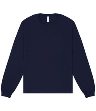 Image of Long Sleeve Boxy T-Shirt Bella+Canvas Cotton Relaxed Fit Tee