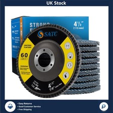 Zirconia Flap Discs 60 Grit Grinding Sanding Metal Wood 115mm 10 Pack 2.50 per disc