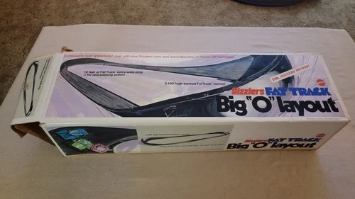 Vintage Mattel Hot Wheels 1970 Sizzlers Fat Track Big O Layout w/box Redline Era