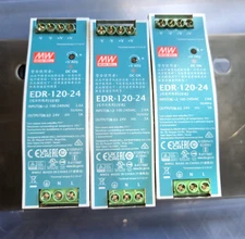 Mean Well EDR-120-24 100-240VAC 2.6A / 24V 5A 120W Power Supply