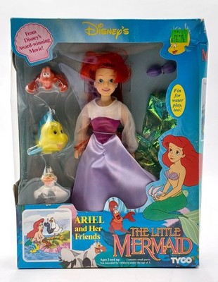 1993 Tyco Disney's The Little Mermaid Arielle Puppe: Ariel and her