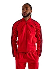 Adidas Men's Superstar Bonded Track Jacket Full Zip Red Size XL NEW WITH TAGS 