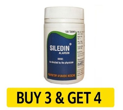 Alarsin SILEDIN Tablets (100 Tabs) Useful in Stress, Anxiety Ayurvedic