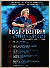 Roger Daltrey Tour A Great Night Out 2026 Poster