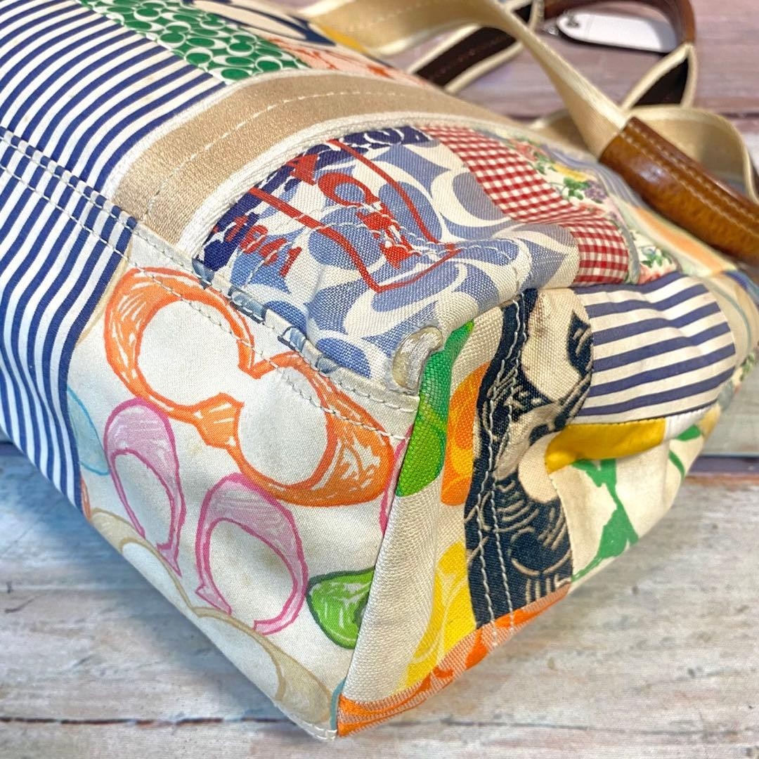 Coach Hamptons Patchwork Tote 10444 Multicolor Ca… - image 6