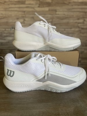 BRAND NEW Wilson RUSH PRO LITE Men's TENNIS Shoe's White/Grey Size 12
