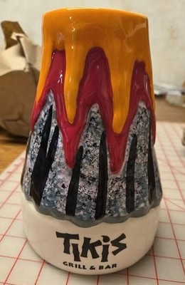 Vintage Volcano Mug From Tiki's Grill & Bar Waikiki, Honolulu Hawaii - #83/756