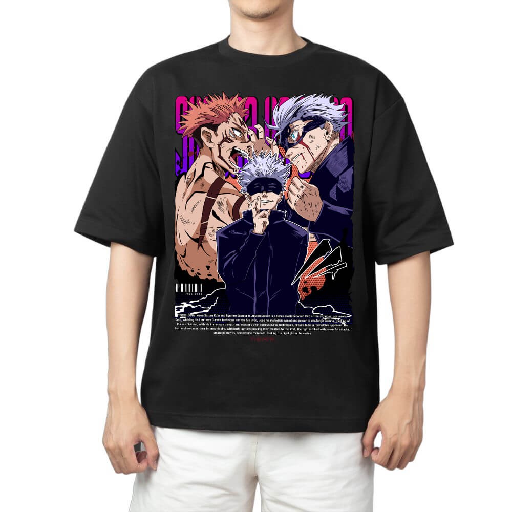 Anime Jujutsu Kaisen Gojo Vs Sukuna T Shirt Size S - 5Xl Gift For Friends