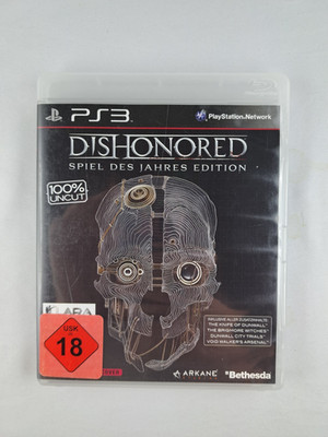PS3 Dishonored Spiel des Jahres Edition Sony Playstation PS 3 mit Anleitung