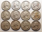 Lot 12 Silver Quarters | 1957-1964