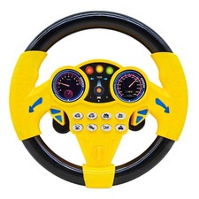 Volante simulato portatile per bambini colore giallo | Gioco d'imitazione educat