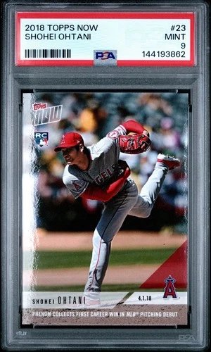 SHOHEI OHTANI 2018 TOPPS NOW 23 /5920 📈 PSA 9  MINT 🔥 ROOKIE CARD RC 🐐