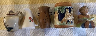 Vintage Give (5) Ceramic Miniatures