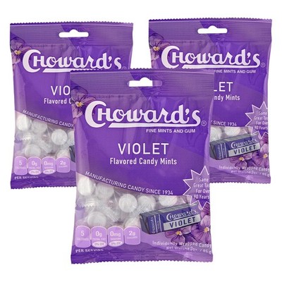 Choward's Violet Mints Candy Bag | Bold 14 x 9.3 x 16.2 cm, Blue,Red,Violet