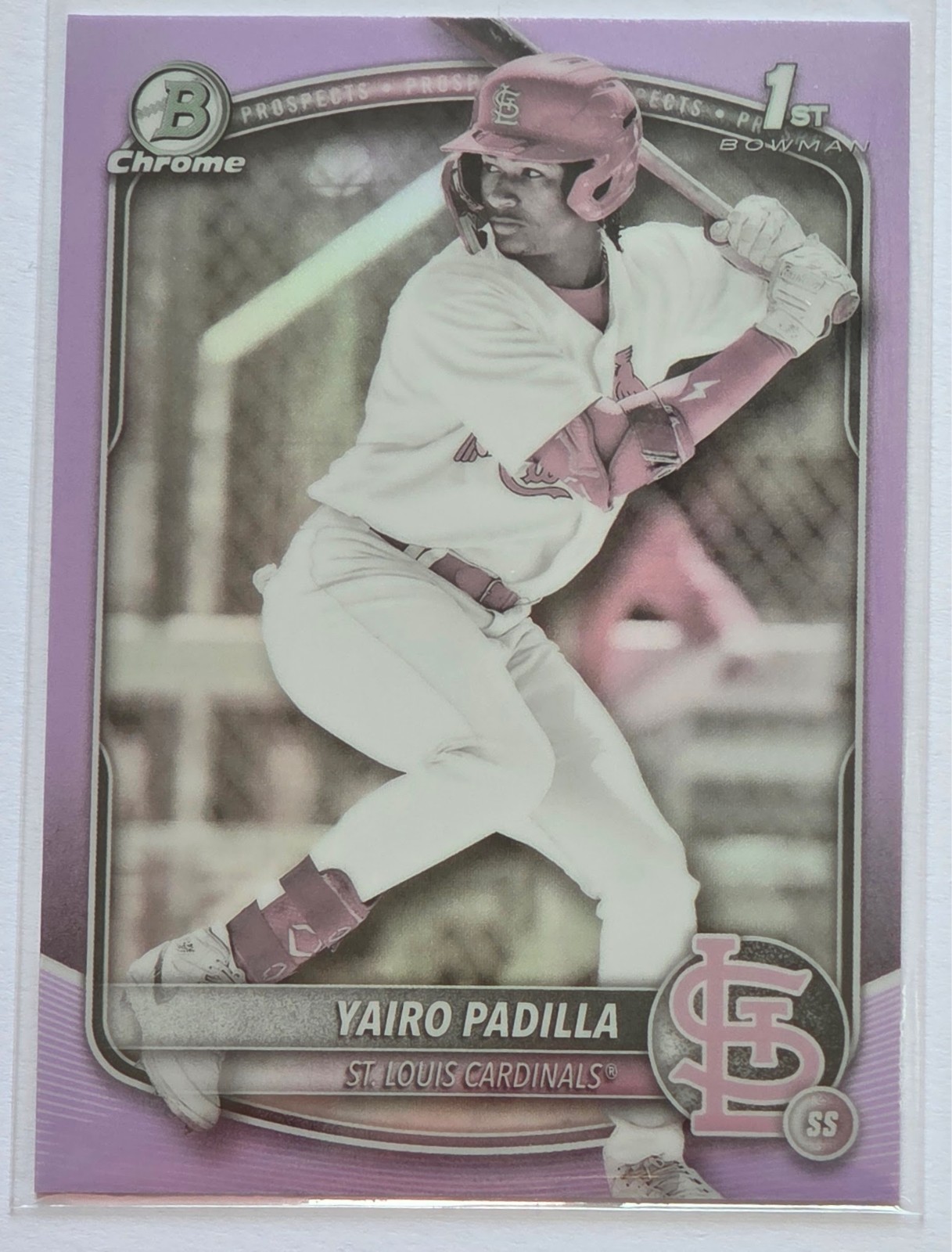 Yairo Padilla 2025 Bowman Chrome PEARL 1st Bowman #BCP-236 Cardinals SSP