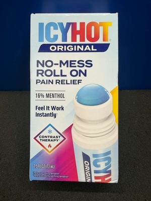 BRAND NEW SEALED ICY HOT ORIGINAL PAIN RELIEF ROLL-ON 2.5 OZ  NO-MESS APPLICATOR
