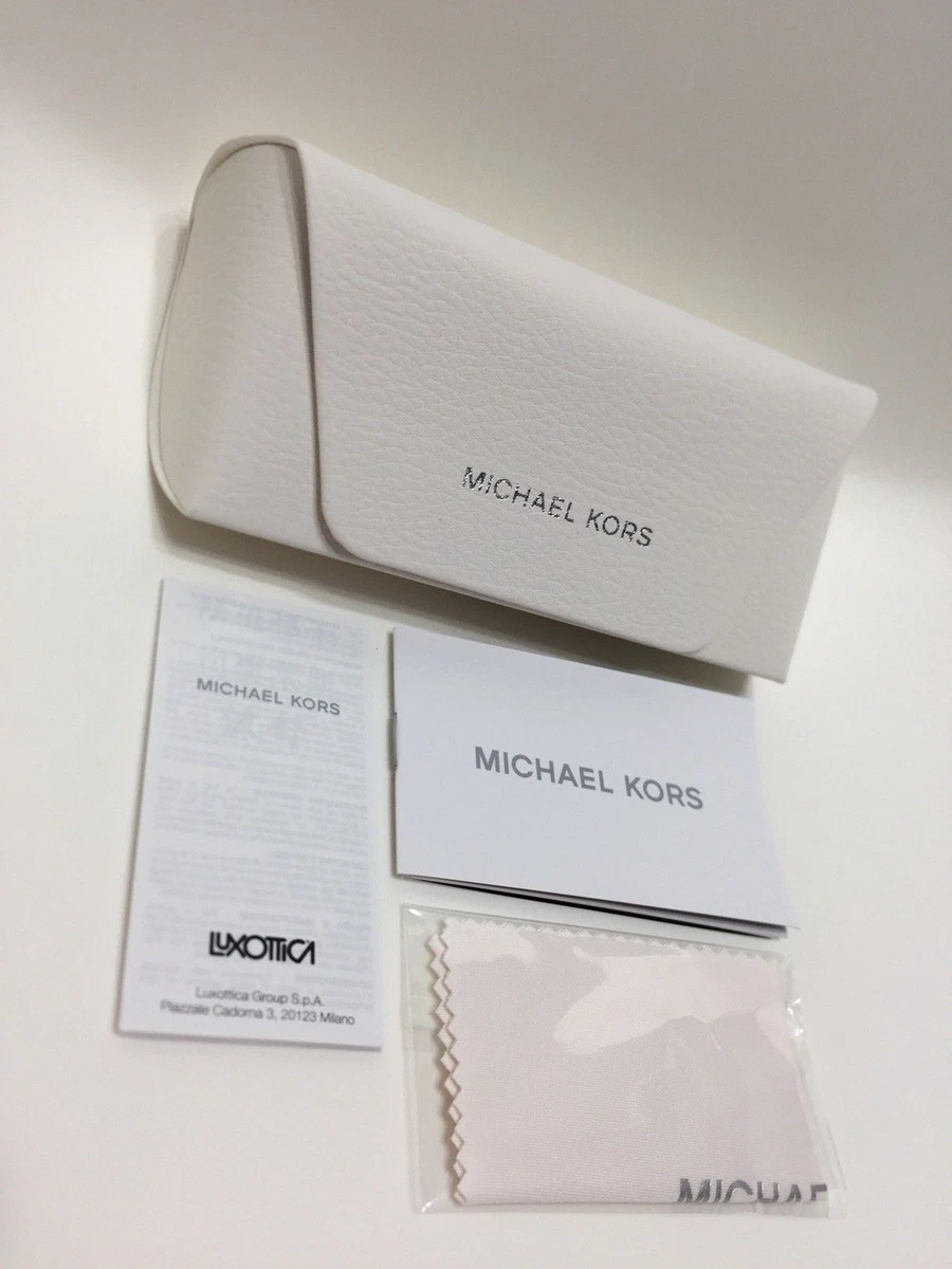 Michael Kors Cream Sunglasses Case MICHAEL KORS Cream Faux Leather Eyeglasses / Sun Glasses  main image 2