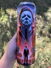 Michael Myers Horror Halloween  20 oz sublimated tumbler with straw