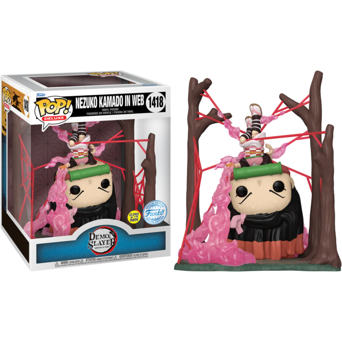 NEZUKO KAMADO IN WEB EXC FUNKO POP! DELUXE DEMON SLAYER ANIME