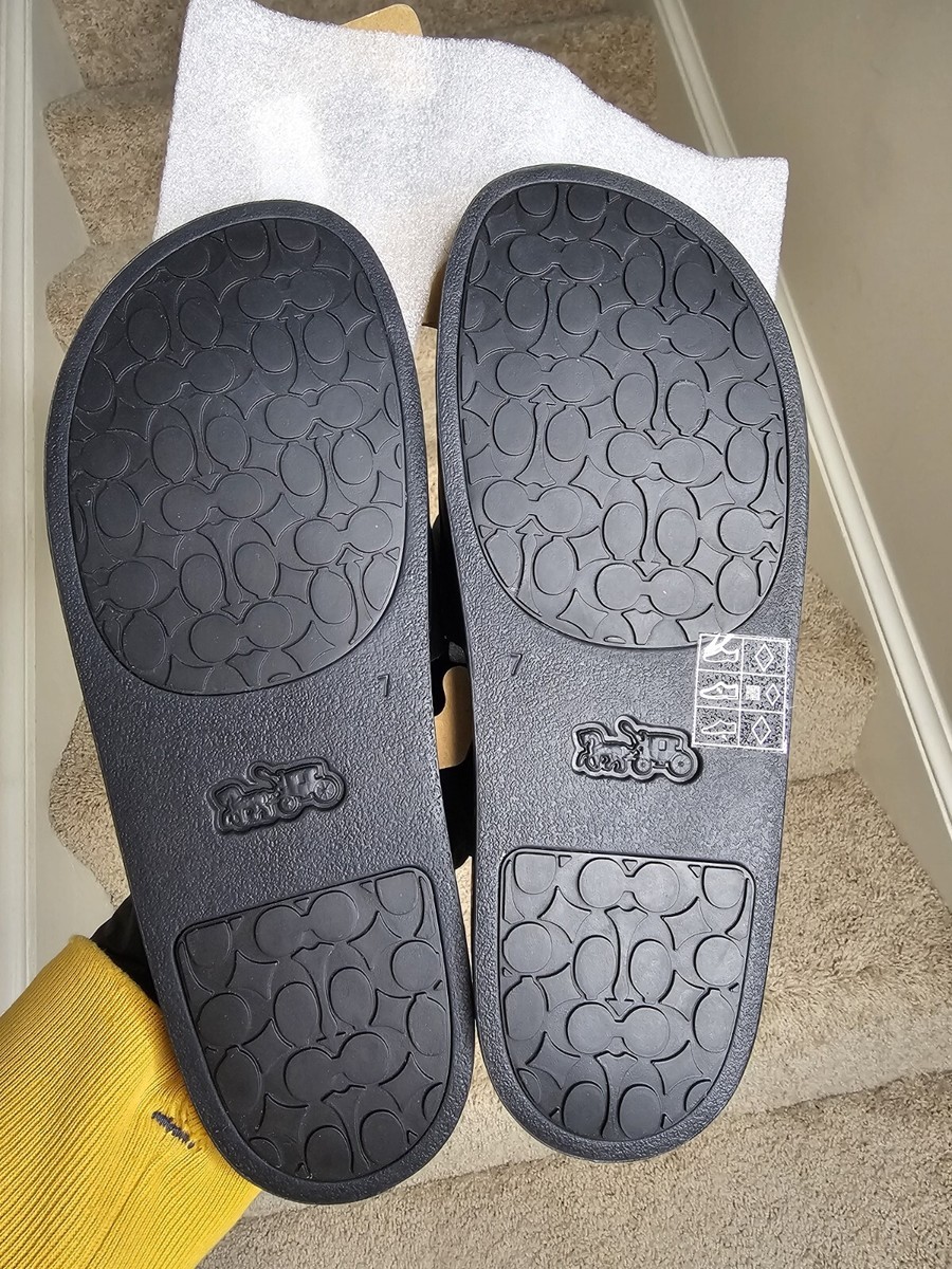 限定販売+関税込★Disney Mickey Mouse X Keith サンダル C7081 Coach Disney Mickey Mouse X Keith Haring Slide Chalk Black