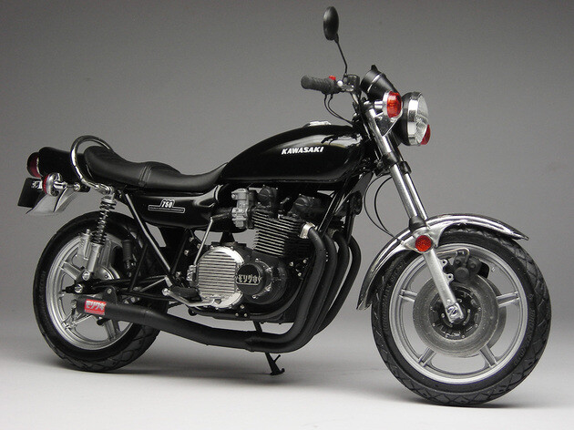 Rare model kit Aoshima 1/12 Kawasaki 750RS Z2 Moriwaki '70s Custom