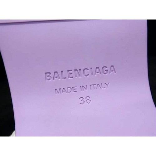 BALENCIAGA Shoes 697607 Pool Bb Rubber Sandals Size 38 (Approx. 25cm) Light - Picture 5 of 5