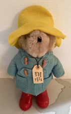 Vintage 1981 PADDINGTON BEAR Eden Plush in Blue Coat, Red Boots,Yellow Hat 14  