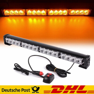 16 LED Auto Blitzlicht Frontblitzer Warnleuchte Dash Strobe Notfall Warnung Gelb